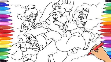 new super mario bros u deluxe coloring pages