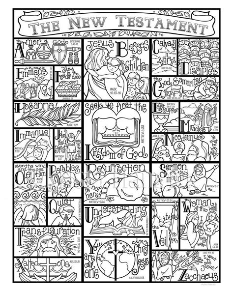 new testament coloring pages