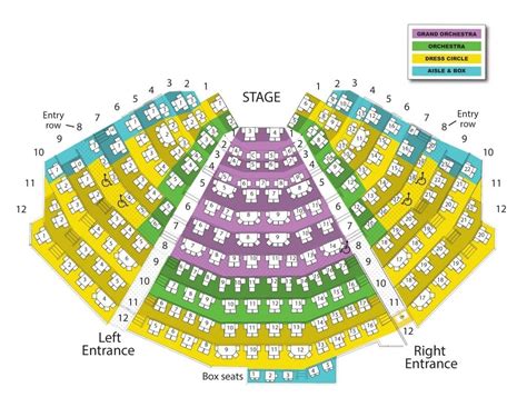 New Theater Seating Chart