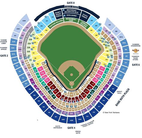New Yankee Stadium Seating Chart