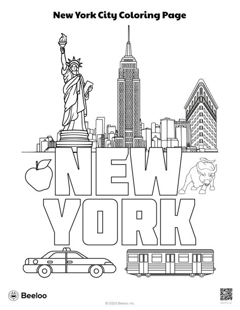 new york city coloring pages