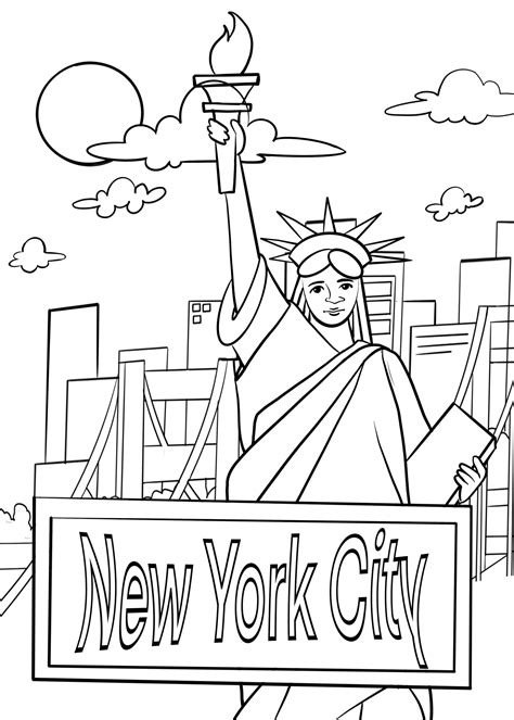 new york city coloring pages