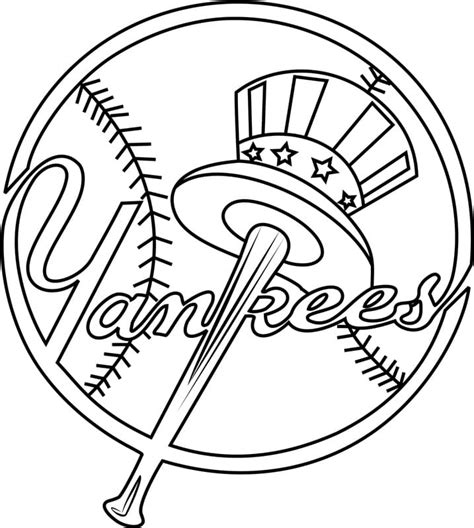 new york yankees coloring pages