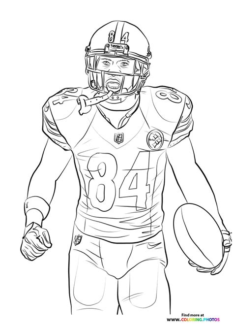 nfl football player coloring pages