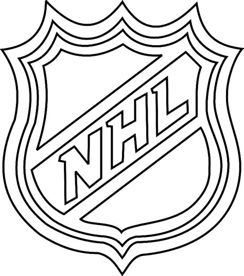 nhl logo coloring pages