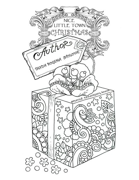 nice little town christmas coloring book