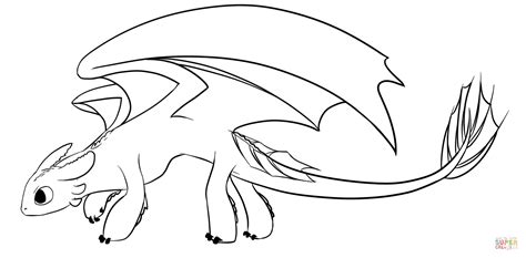 night fury dragon coloring pages