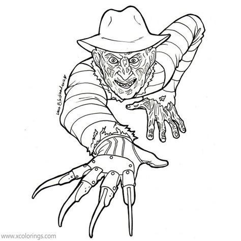 nightmare on elm street coloring pages