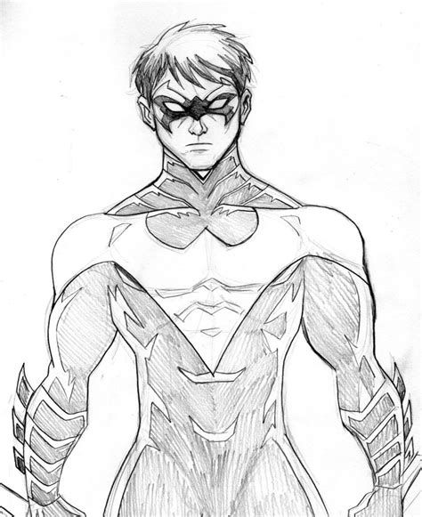 nightwing coloring pages