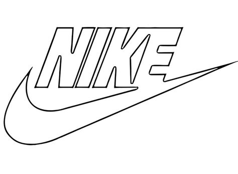 nike logo coloring pages