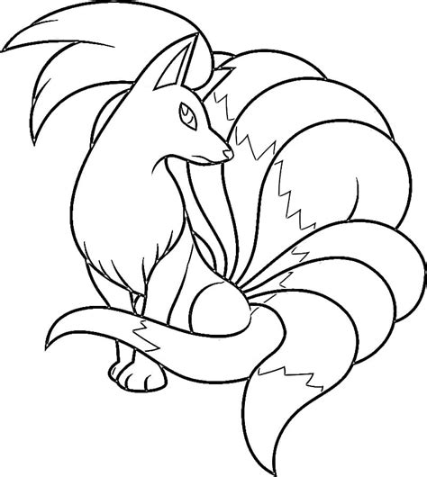 ninetales coloring pages