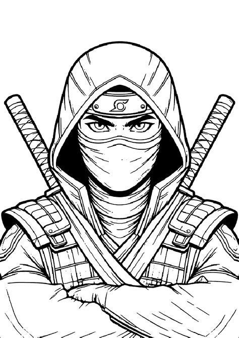 ninja coloring picture