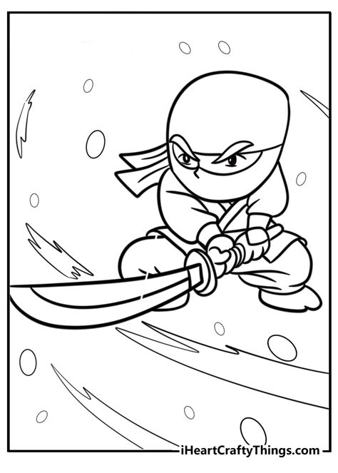 ninja coloring sheet