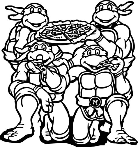 ninja turtle colouring book