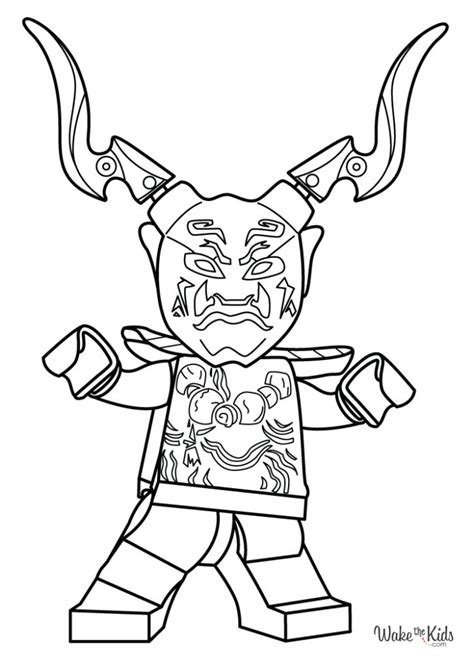 ninjago oni coloring pages