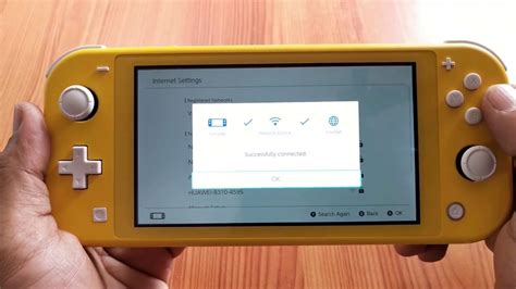 nintendo switch lite connecting to the internet