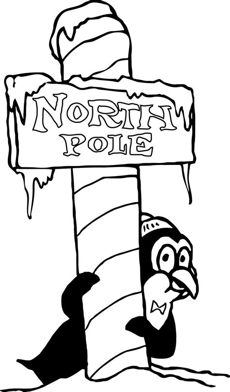 north pole coloring pages