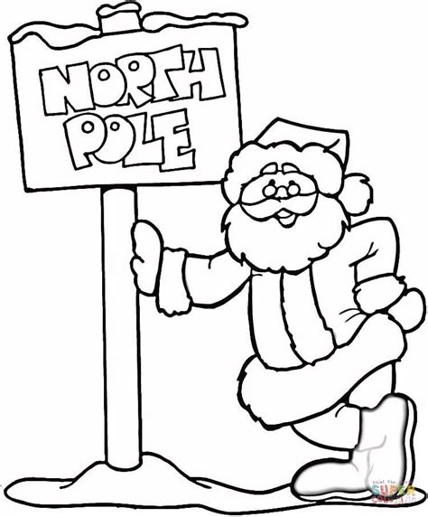 north pole coloring pages