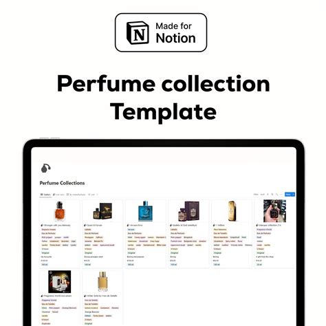 Notion Perfume Template