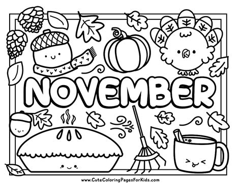 november coloring pages printable