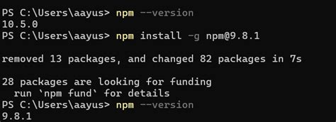 npm install from Git in a specific version