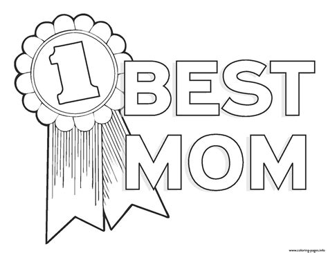 number 1 mom coloring pages