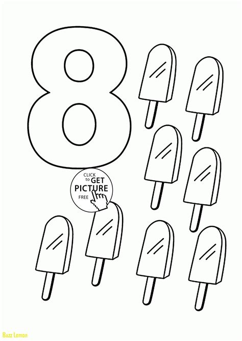 number 8 coloring page