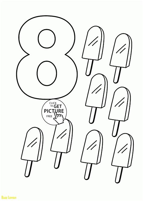 number 8 coloring page