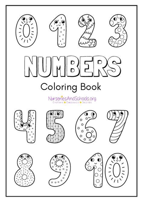 number coloring book pdf