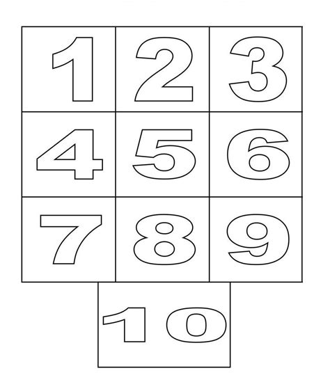 number coloring pages printable