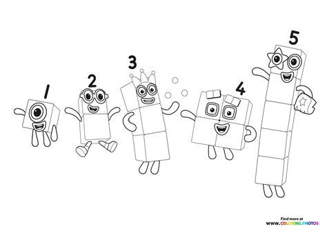 numberblocks 1 coloring pages