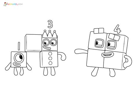 numberblocks 21 coloring pages