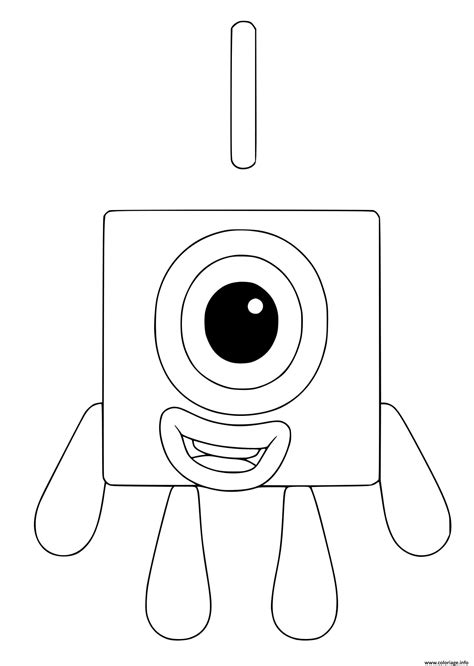 numberblocks coloring pages 1