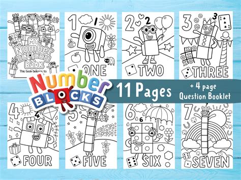 numberblocks coloring pages pdf