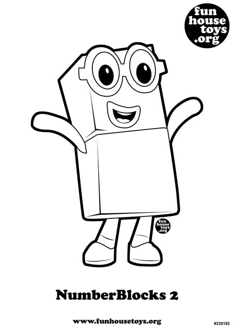 numberblocks colouring pages