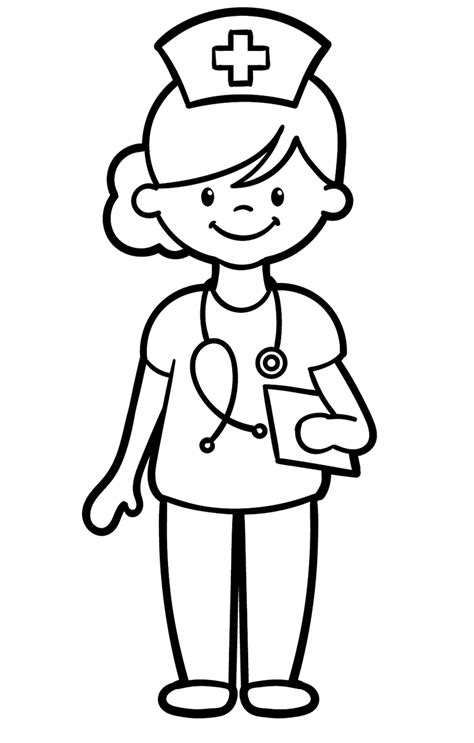 nurse coloring pages