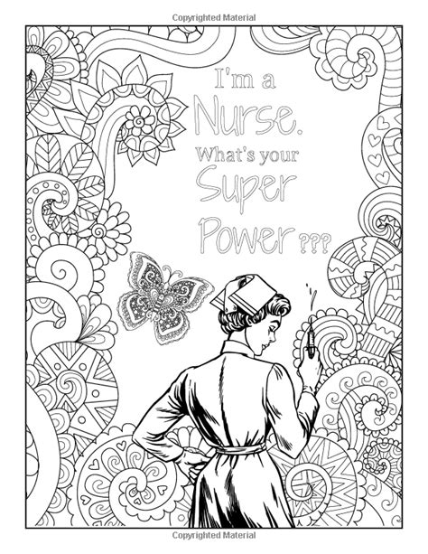 nurse coloring pages for adults