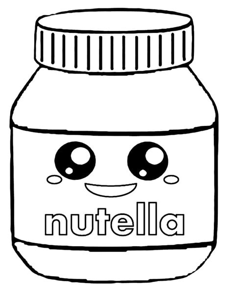 nutella coloring pages