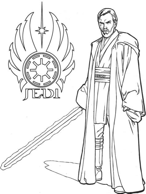 obi wan kenobi coloring pages