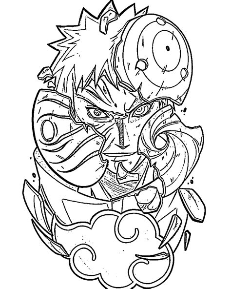 obito coloring pages
