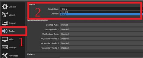 obs audio sample rate