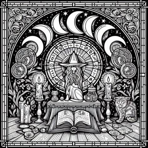 occult coloring pages