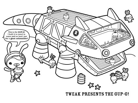 octonauts colouring pages