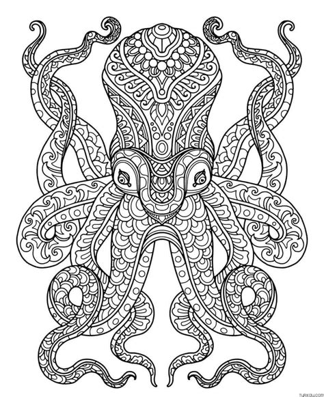 octopus mandala coloring pages