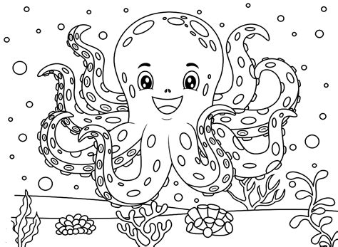 octopus pictures to print