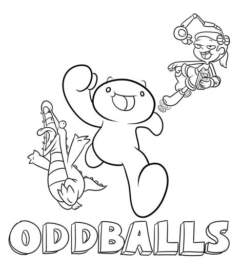 oddballs coloring pages