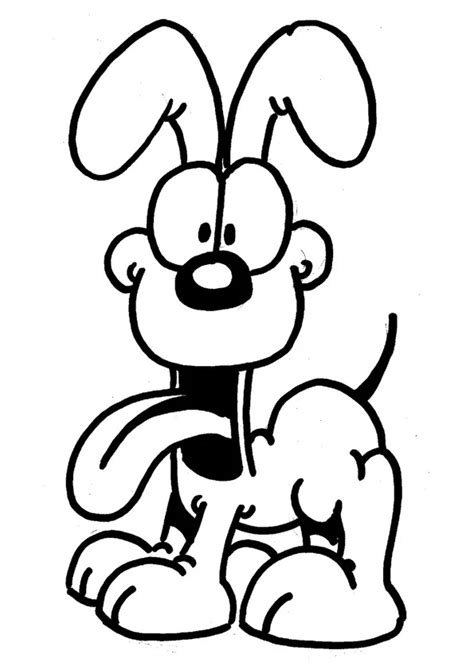 odie coloring pages