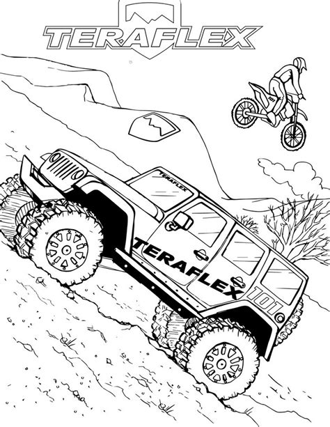 off road jeep coloring pages