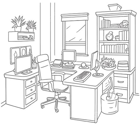 office coloring pages