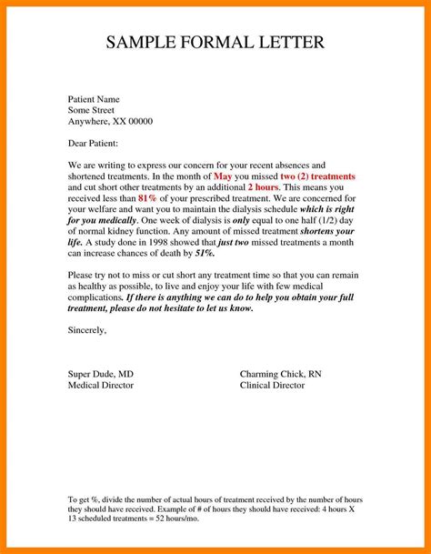 Official Letter Template